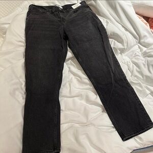 Abercrombie Mid Rise 90s straight jean size 32 regular - Black